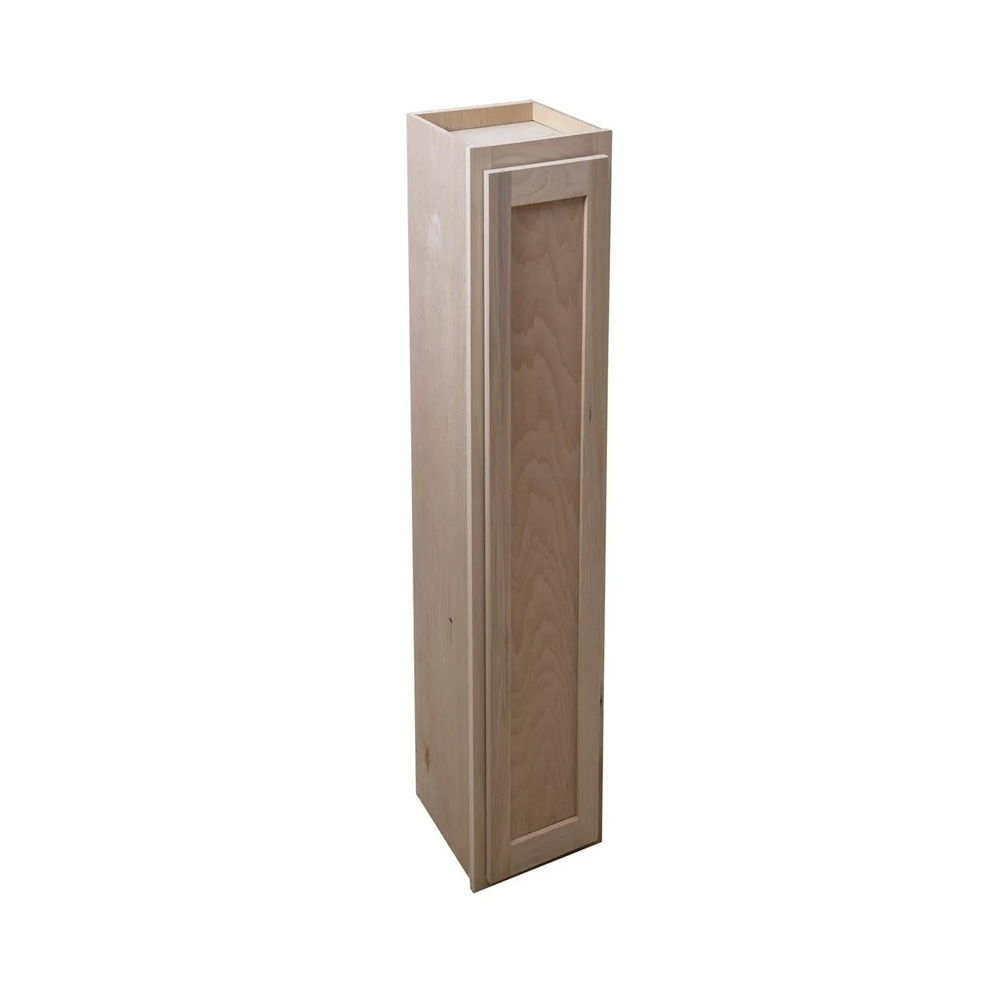 Kitchen Wall Cabinet | Unfinished Poplar | Shaker Style | 9x42x12 in